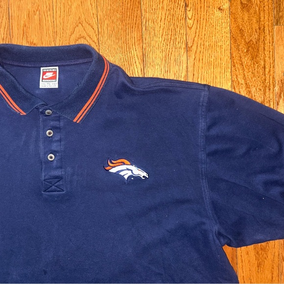 Denver Broncos Nike Pro Line Vintage Polo Shirt Size 2XL - Picture 2 of 4